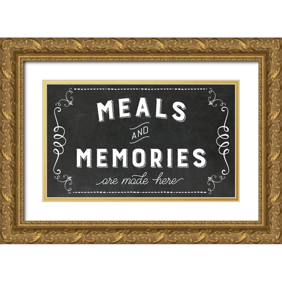 Murray, Amanda 14x10 Gold Ornate Wood Framed with Double Matting Museum Art Print Titled - Meals and Memories