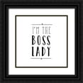 thumbnail image 1 of Murray, Amanda 15x15 Black Ornate Wood Framed with Double Matting Museum Art Print Titled - Boss Lady, 1 of 4