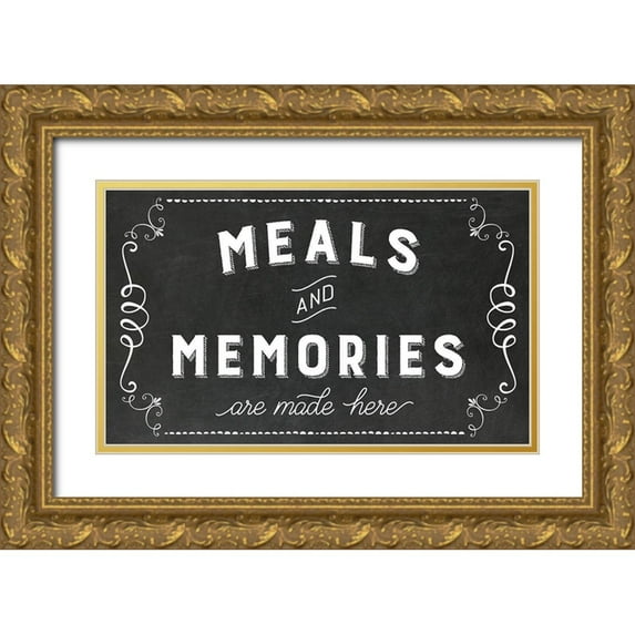 Murray, Amanda 18x12 Gold Ornate Wood Framed with Double Matting Museum Art Print Titled - Meals and Memories