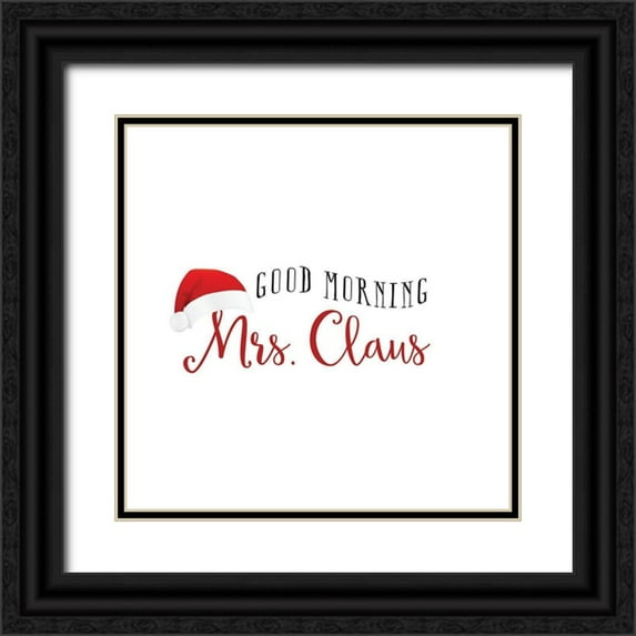 Murray, Amanda 20x20 Black Ornate Wood Framed with Double Matting Museum Art Print Titled - Mrs. Claus