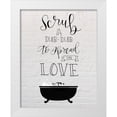 thumbnail image 1 of Murray, Amanda 20x24 White Modern Wood Framed Museum Art Print Titled - Scrub the Love, 1 of 4