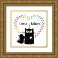 thumbnail image 1 of Murray, Amanda 26x26 Gold Ornate Wood Framed with Double Matting Museum Art Print Titled - Caticorn, 1 of 4