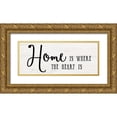 thumbnail image 1 of Murray, Amanda 32x15 Gold Ornate Wood Framed with Double Matting Museum Art Print Titled - Home Heart, 1 of 4