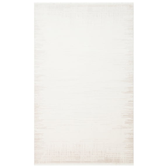 Murray Beige Modern Acrylic Area Rugs for Living Room Jacquard Textured Modern Rugs Soft Geometric Rug for Bedroom Washable Rug Non-Slip Bohemian Carpet Perfect for Dining Room Office Beige