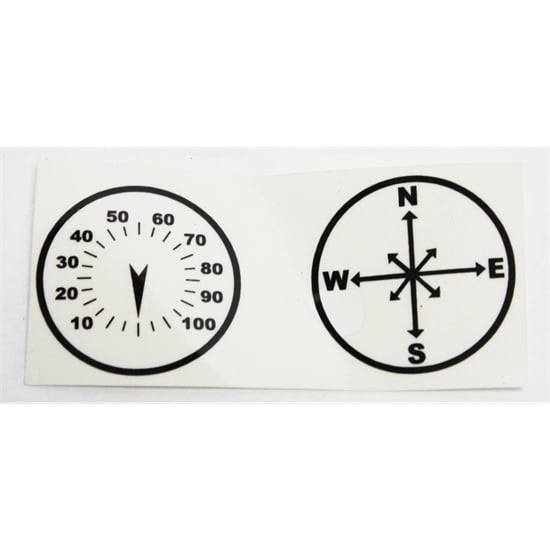 Murray Boat Pedal Car Gauge Face Replacement Decal, Black Speedometer ...