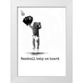 thumbnail image 1 of Murray Henderson Fine Art 11x14 White Modern Wood Framed Museum Art Print Titled - Baby Base 1, 1 of 4