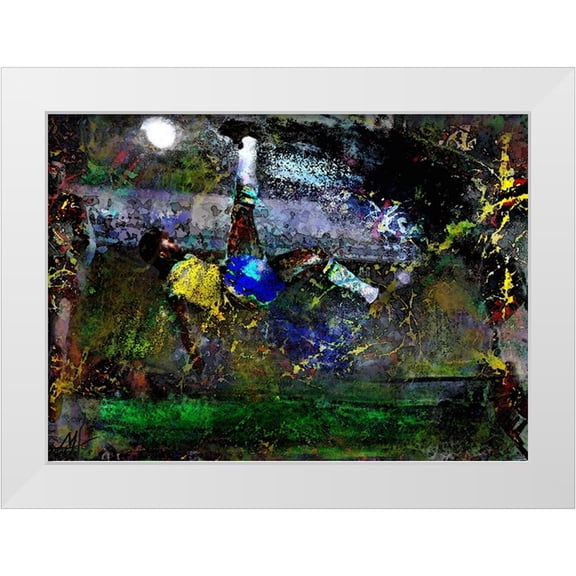 Murray Henderson Fine Art 18x14 White Modern Wood Framed Museum Art Print Titled - Pele