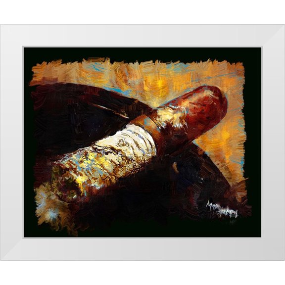 Murray Henderson Fine Art 18x15 White Modern Wood Framed Museum Art Print Titled - The Long Ash 1