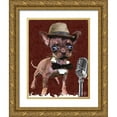 thumbnail image 1 of Murray Henderson Fine Art 19x24 Gold Ornate Wood Framed with Double Matting Museum Art Print Titled - Ol Blue Eyes Ch, 1 of 4