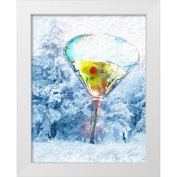 Murray Henderson Fine Art 20x24 White Modern Wood Framed Museum Art Print Titled - Wintini