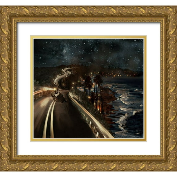 Murray Henderson Fine Art 22x20 Gold Ornate Wood Framed with Double Matting Museum Art Print Titled - IMG_6402