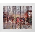 thumbnail image 1 of Murray Henderson Fine Art 24x20 White Modern Wood Framed Museum Art Print Titled - Street Hockey On Boards, 1 of 4