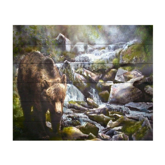Murray Henderson Fine Art 'Bear 2' Wood Slat Art 18x22