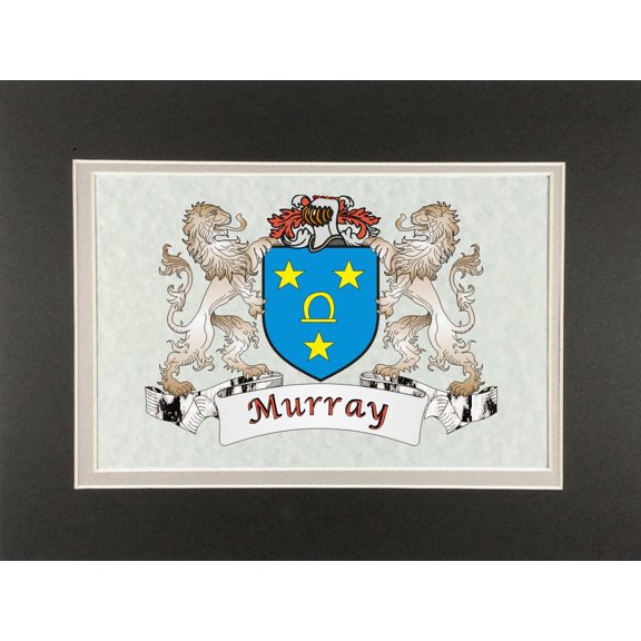 Murray Irish Coat of Arms Print - Frameable 9" x 12"
