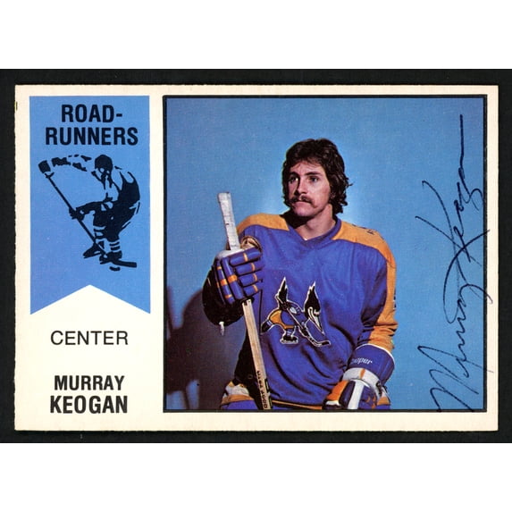 Murray Keogan Autographed 1974-75 WHA O-Pee-Chee Card #44 Phoenix Roadrunners SKU #151917