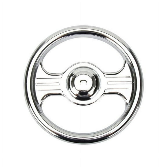 Murray Pedal Car Two-Spoke Steering Wheel, Chrome