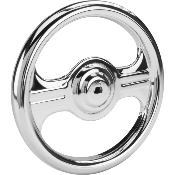 Murray Pedal Car Two-Spoke Steering Wheel, Chrome