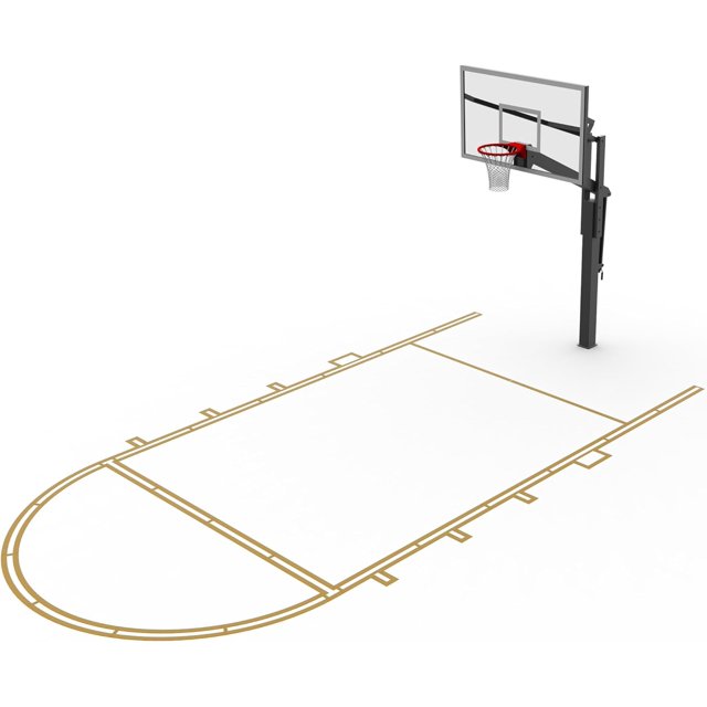 Murray Sporting Goods Basketball Court Marking Stencil Kit Free Throw