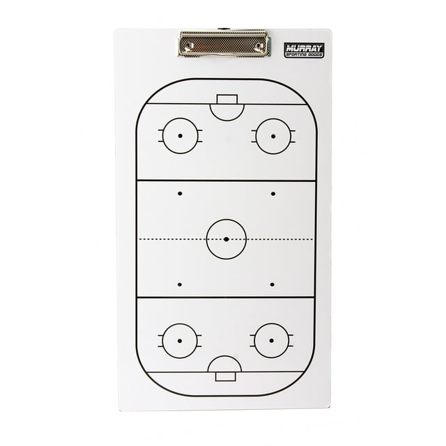Murray Sporting Goods Dry Erase DoubleSided Hockey Coaches Clipboard