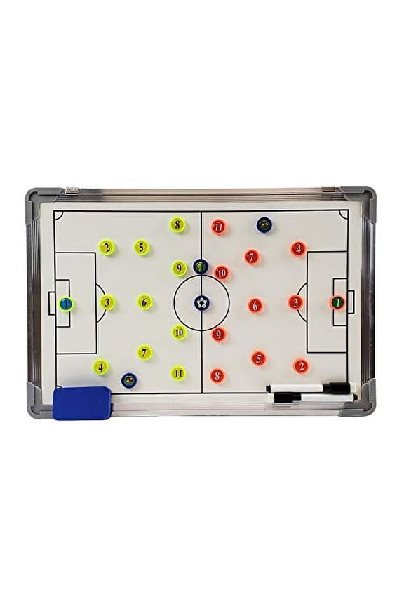 Goods Magnetic Soccer Dry Erase Coaches Clipboard | Large Soccer Magnet Lineup Coaching Strategy Tactics Board