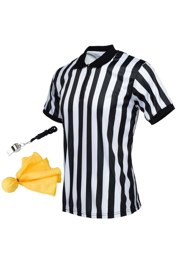 Goods Referee Shirt Bundle Kit - Referee Shirt, Flag & Whistle (Small)
