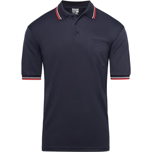 Murray Sporting Goods Short Sleeve Polo Baseball and Softball Umpire Shirt - Sized for Chest Protector