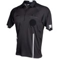 thumbnail image 1 of Murray Sporting Goods USSF Pro-Style Soccer Referee Jersey - Short Sleeve | Officials Short Sleeve Soccer Referee Shirt (Black, X-Large), 1 of 7