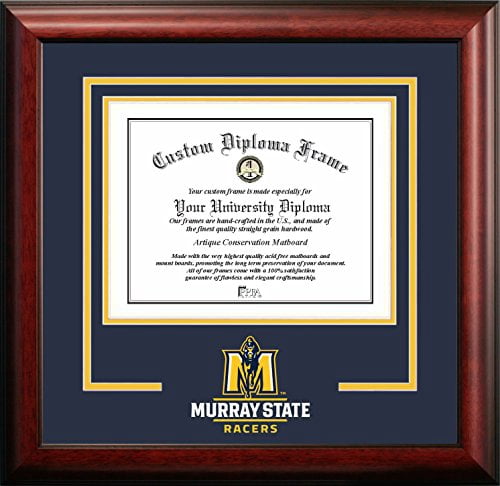 Campus Images NCAA Murray St. Racers Spirit Diploma Frame 11 x 14 Inches Mahogany