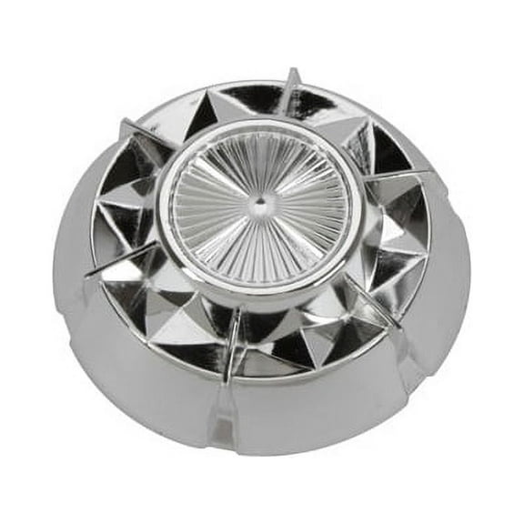 Murray Starburst Hubcap, 3-3/8 In OD, Chrome Plastic