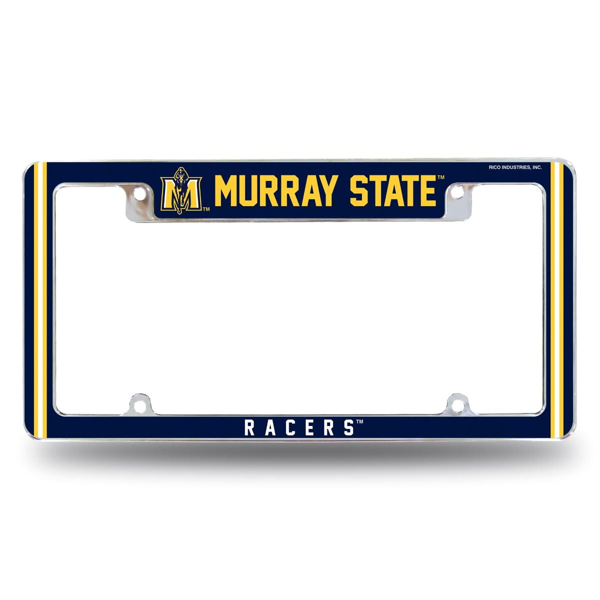 Murray State NCAA Racers Chrome Metal License Plate Frame with Full