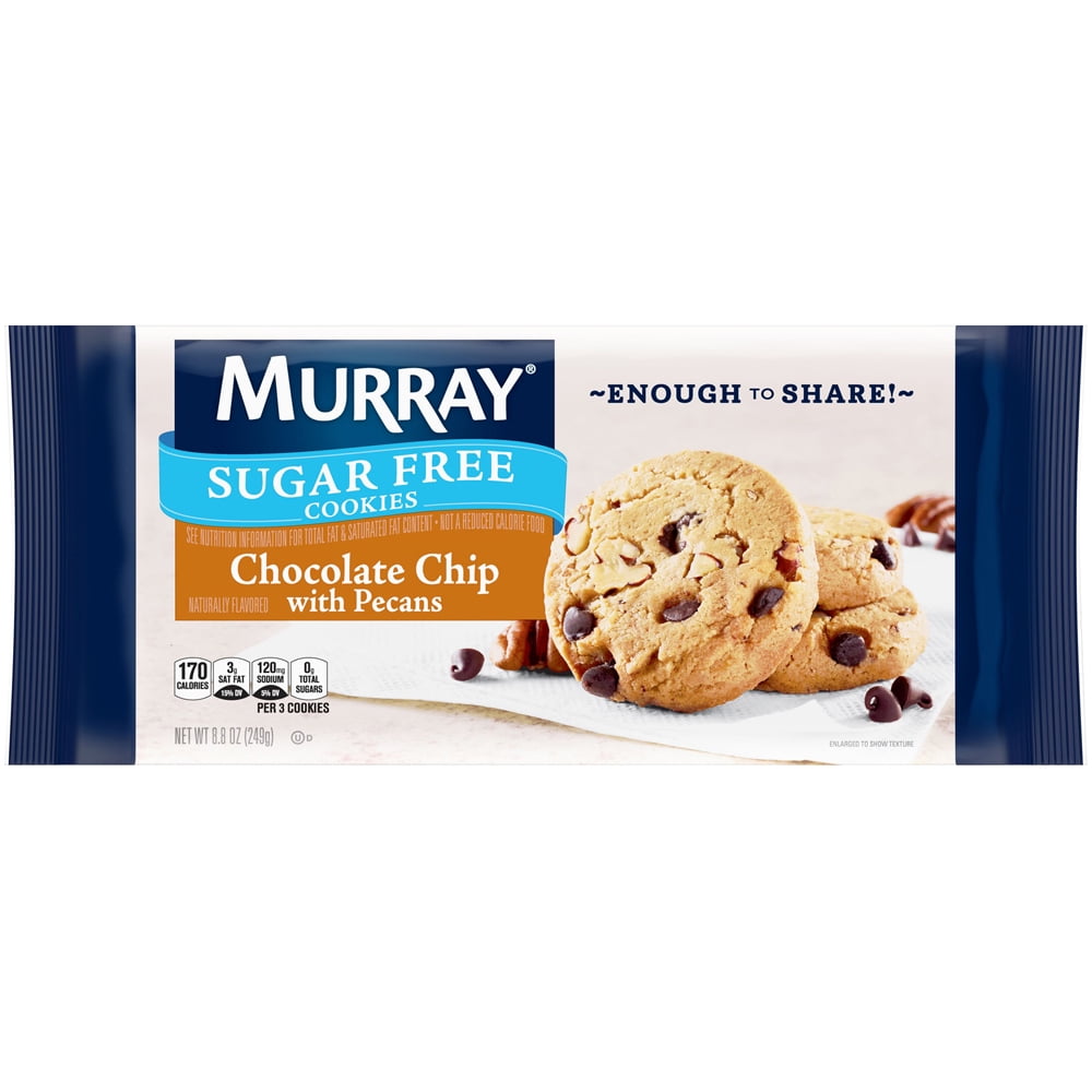Murray Sugar Free Chocolate Chip with Pecans Extra Cookies