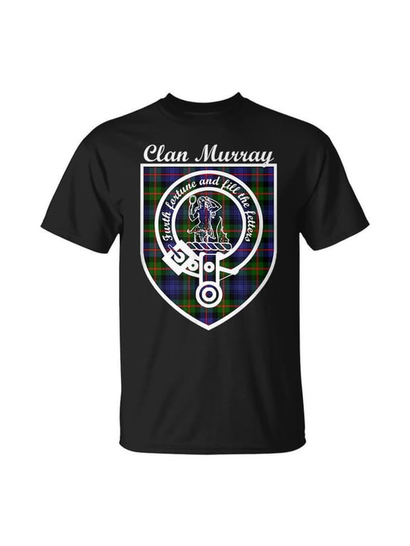Murray Surname Last Name Scottish Clan Tartan Badge Crest Last Name Designs UnisexT-shirt