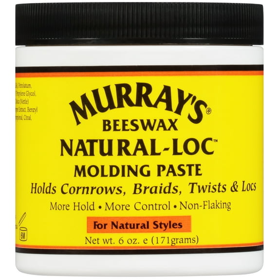Murray's Beeswax Natural-Lock for Natural Styles Molding Paste, 6 oz., All Hair Types, Nourishing, Moisturizing