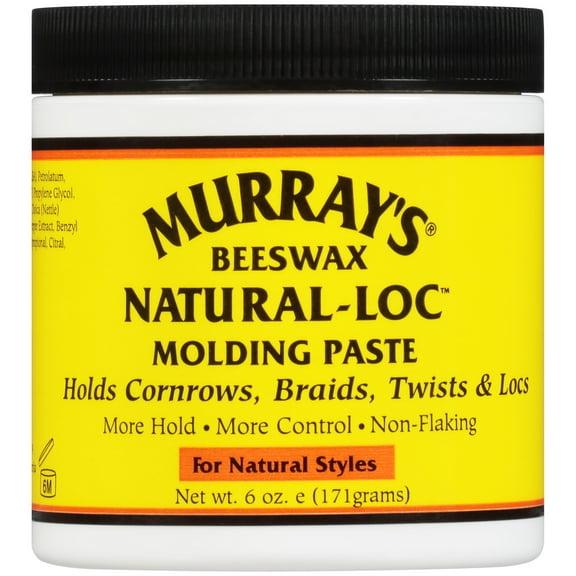 Murray's Beeswax Natural-Lock for Natural Styles Molding Paste, 6 oz., All Hair Types, Nourishing, Moisturizing