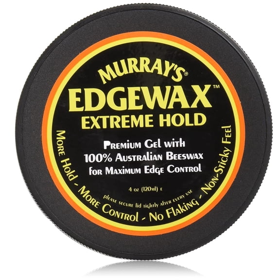 Murrays Edge Wax For Maximum Edge Control Hair Gel, Extreme Hold, 4 Oz