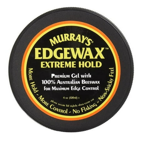 Murrays Edge Wax For Maximum Edge Control Hair Gel, Extreme Hold, 4 Oz, 3 Pack