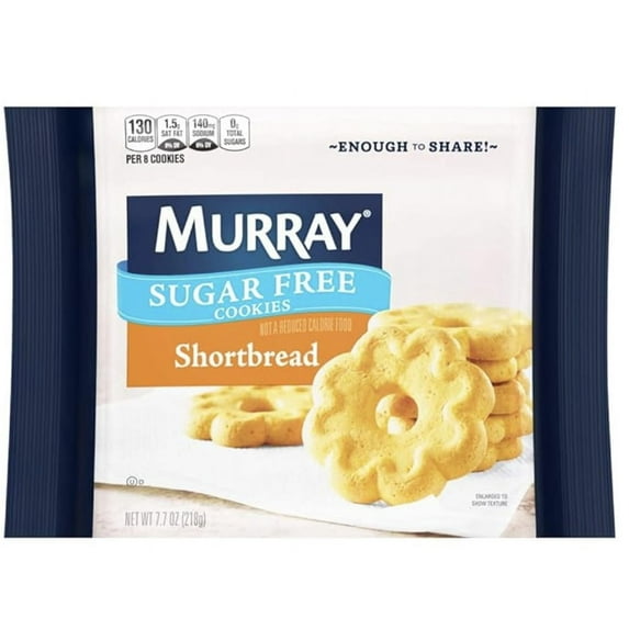 Murrays Sugar Free Shortbread YYF14 Cookies, 7.7 Oz. w/JS REDHOK DEALZ Sticker