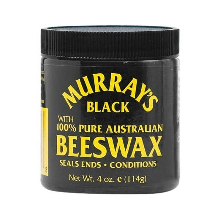 Murrays with 100% Pure Australian Beeswax, Black for Hair, 4 oz