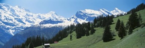 Murren Switzerland Canvas Art - Panoramic Images (36 x 12)