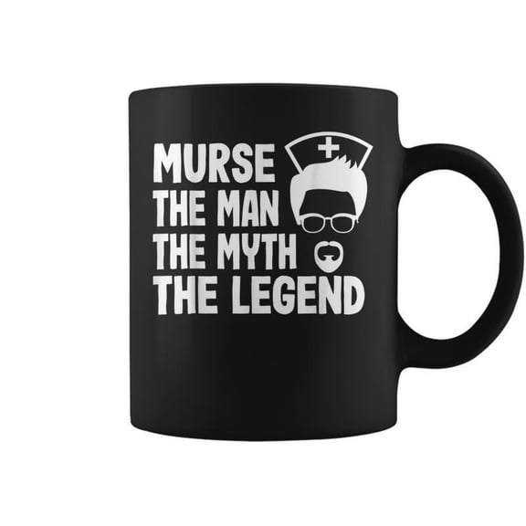 Murse The Man The Myth The Legend Funny Male Nurse Design Gift For Mens Coffee Mugs