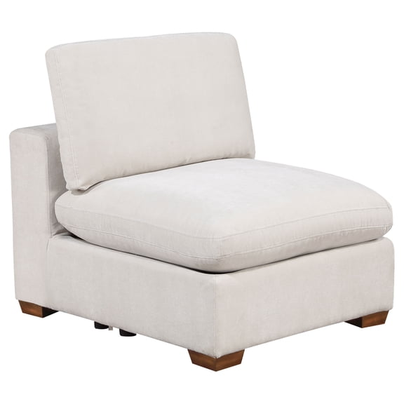 Murtagh Ivory Upholstered Armless Chair