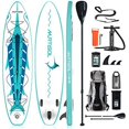 thumbnail image 1 of Murtisol 11'32"6”Inflatable Paddle Board Stand Up Premium Accessories Dual Chamber Triple Action Pump 10L 2 Multifunction Waterproof Bag Adjustable Paddle Ankle Leash, 1 of 7