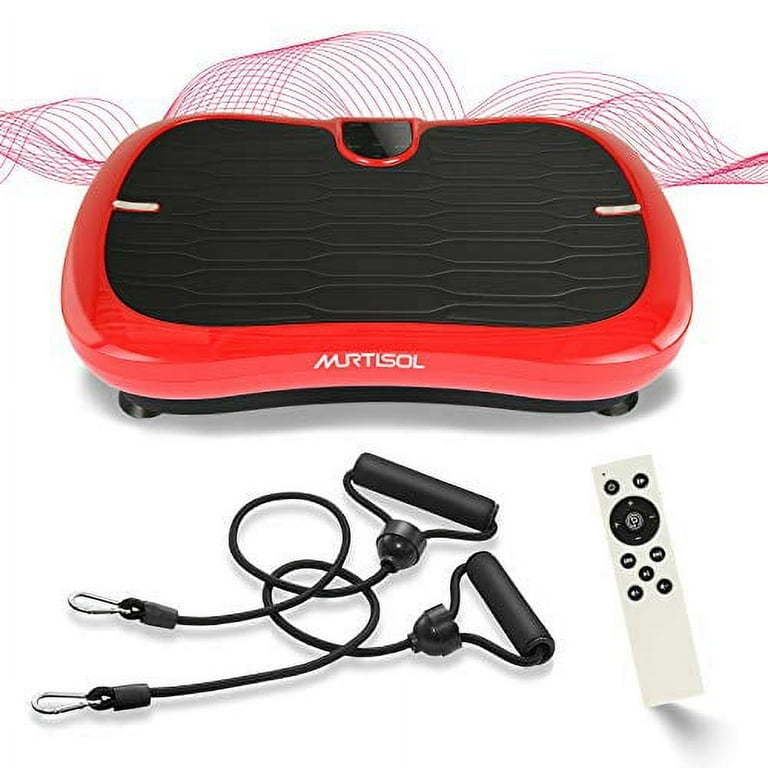 Murtisol Vibration Plate Exercise Machine Whole Body Workout Fitness Platform w Loop Bands for Home Weight Training Shaping Walmart