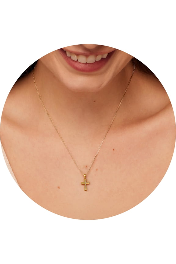 Elegant Gold Plated Cross Necklace Collection with Sparkling Crystal Accents – Timeless Faith-Inspired Jewelry for Everyday Wear