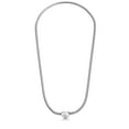 thumbnail image 1 of Murtoo heart necklace stainless steel snake chain 18 inch letter charm jewelry for women, 1 of 9