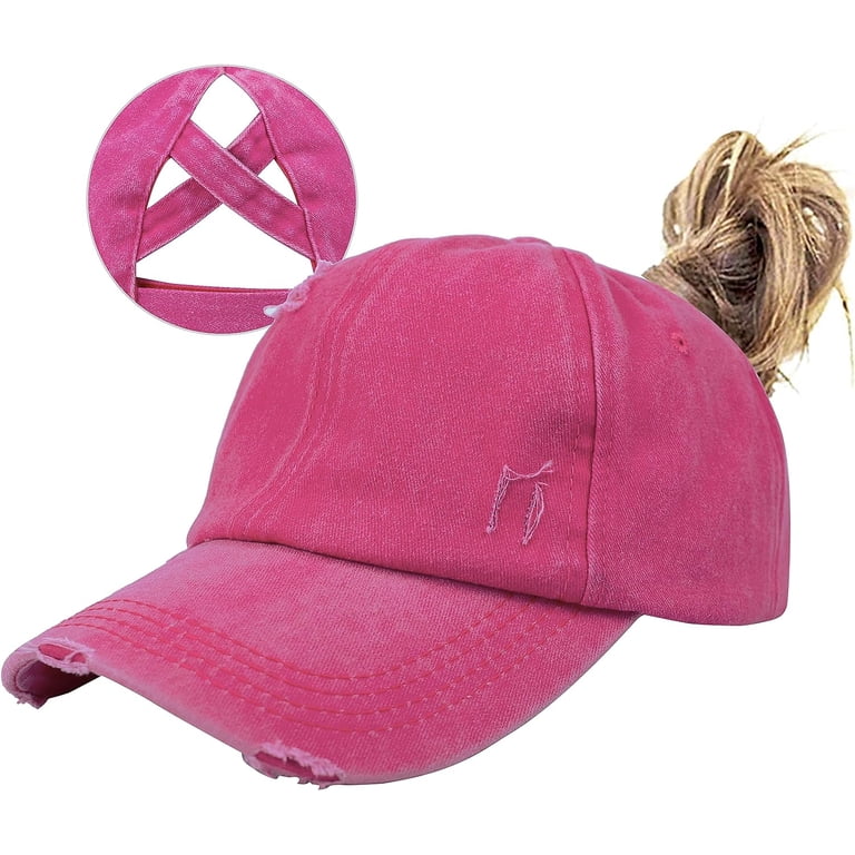 Muryobao Women Ponytail Criss Cross Messy Buns Ponycaps 