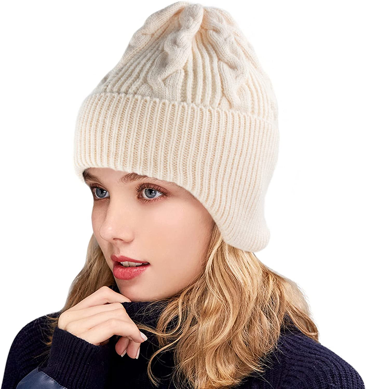 Muryobao Womens Winter Beanie Hat Slouchy Knit Hats Soft  display picture 1