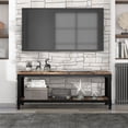 thumbnail image 1 of Musa Lower Storage Shelf Wood Reclaimed Barnwood Bench, 1 of 13