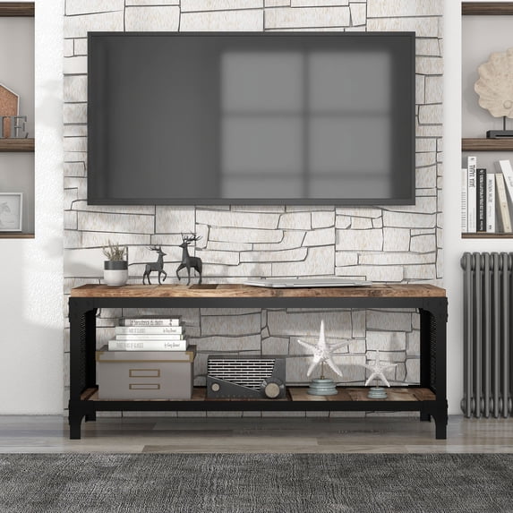 Musa Lower Storage Shelf Wood Reclaimed Barnwood Bench