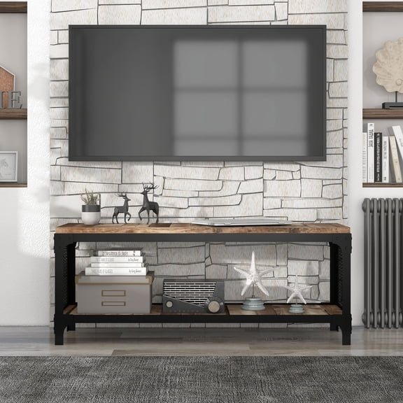 Musa Lower Storage Shelf Wood Reclaimed Barnwood Bench